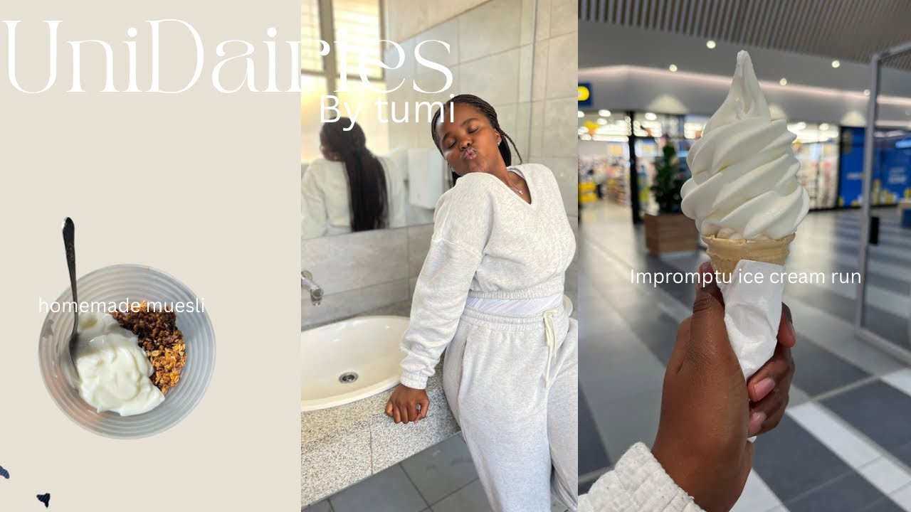 Uni Diaries | preparing for my first test + GRWM + Impromptu ice cream run 