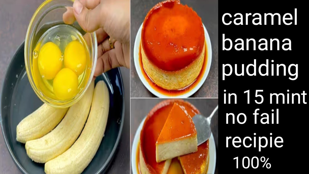 Ceramal bnana pudding in in 15 mint / mouth melting sweet recipie / pudding desert recipie