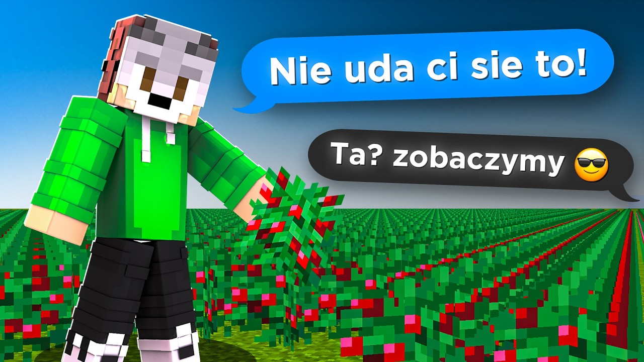 CZY da się ZDOBYĆ 1,000,000 JAGÓD w 100 DNI w Minecraft?