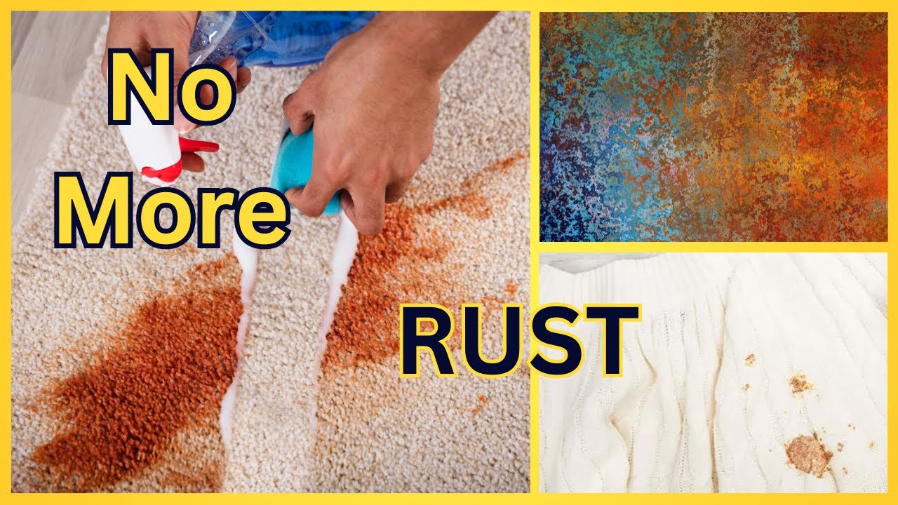 How to Get RUST STAINS Out of Clothes, Carpet, AND Upholstery!