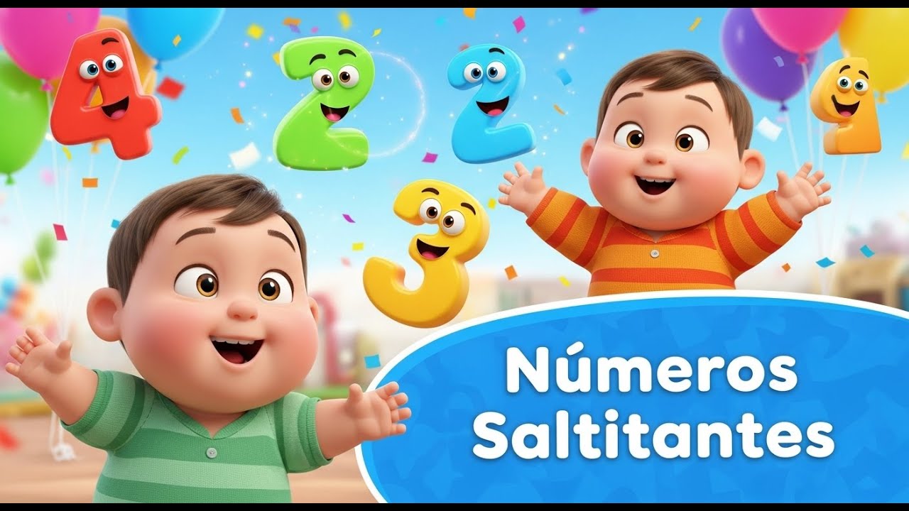 Números Saltitantes 🟢🐶🎵 | Aprenda a Contar Cantando e Dançando!
