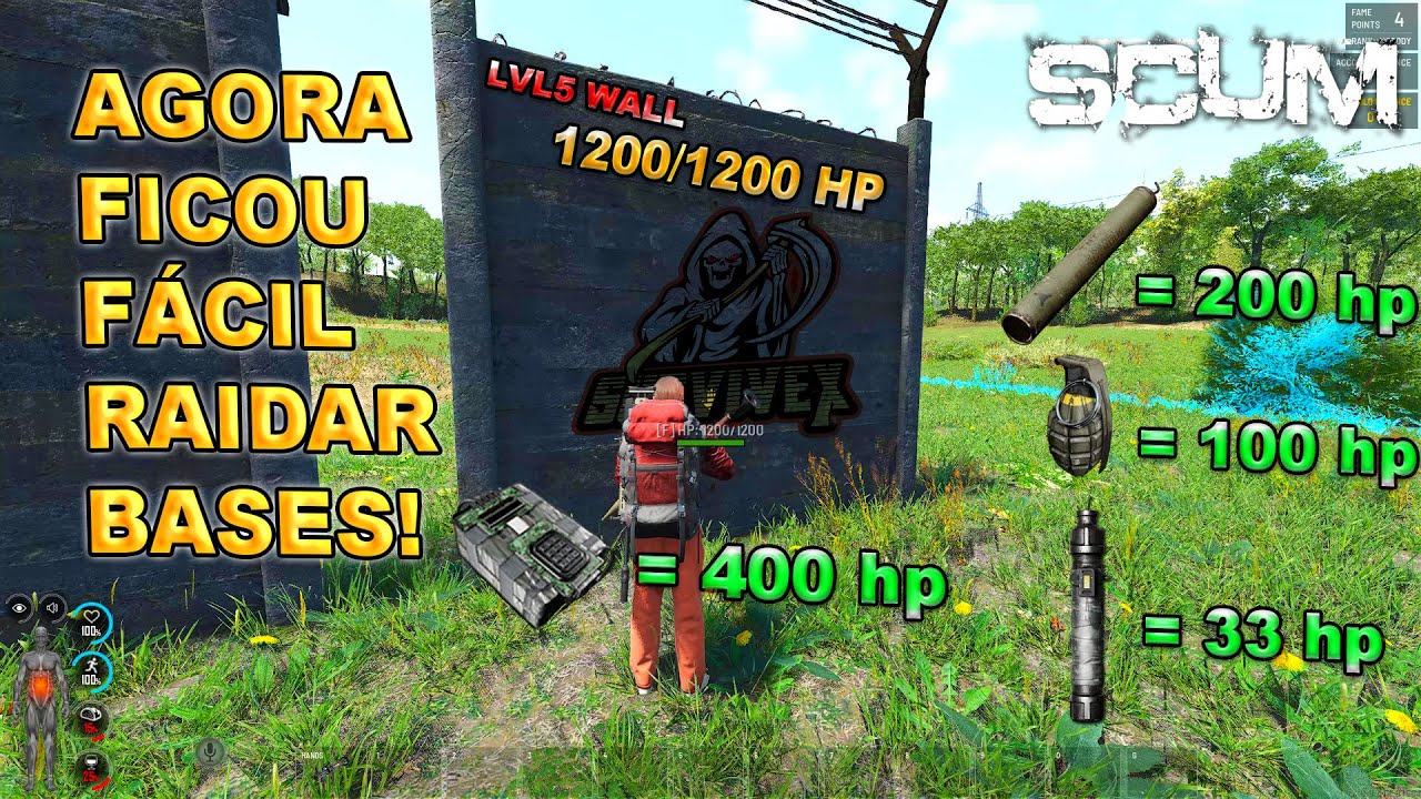 AGORA FICOU FÁCIL RAIDAR QUALQUER BASE NO SCUM