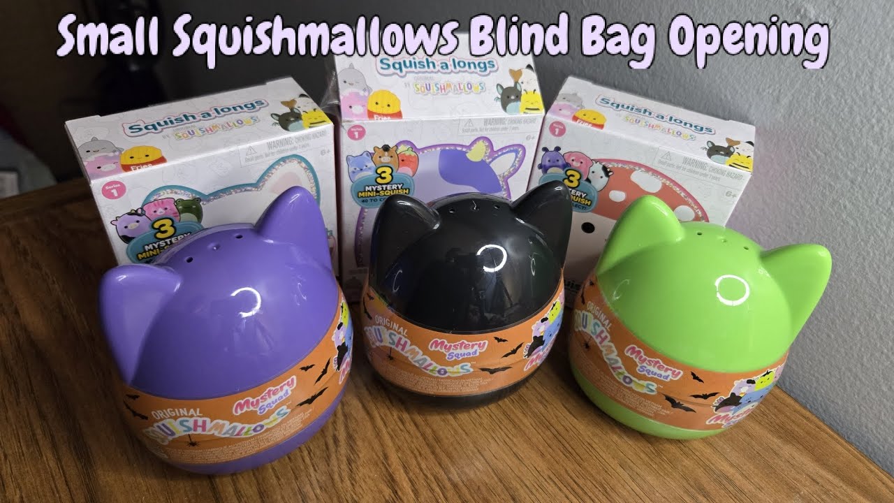 Small Squishmallows Blind Bag Opening (Halloween & Squish-A-Longs)