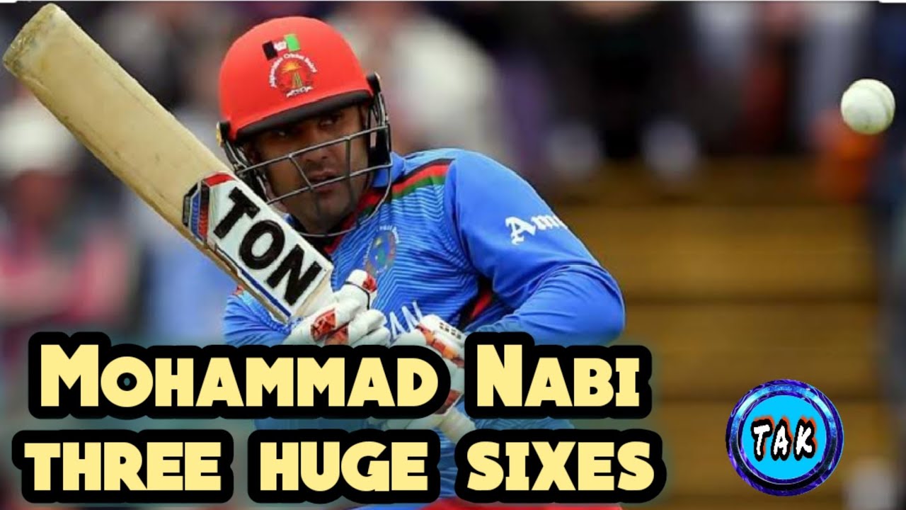 Mohammad Nabi Sixes in ODI cricket.