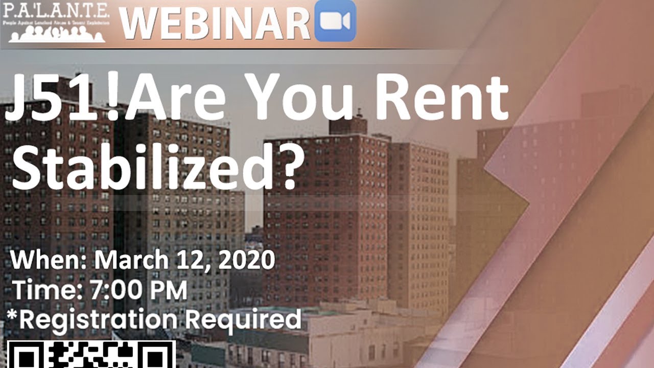 J51! Are You Rent Stabilized?