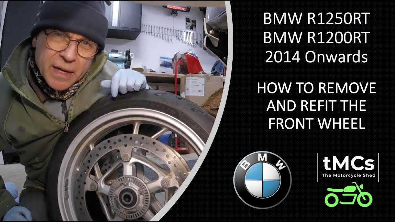 BMW R1250RT and BMW R1200RT (2014 Onwards) front wheel removal and refitting