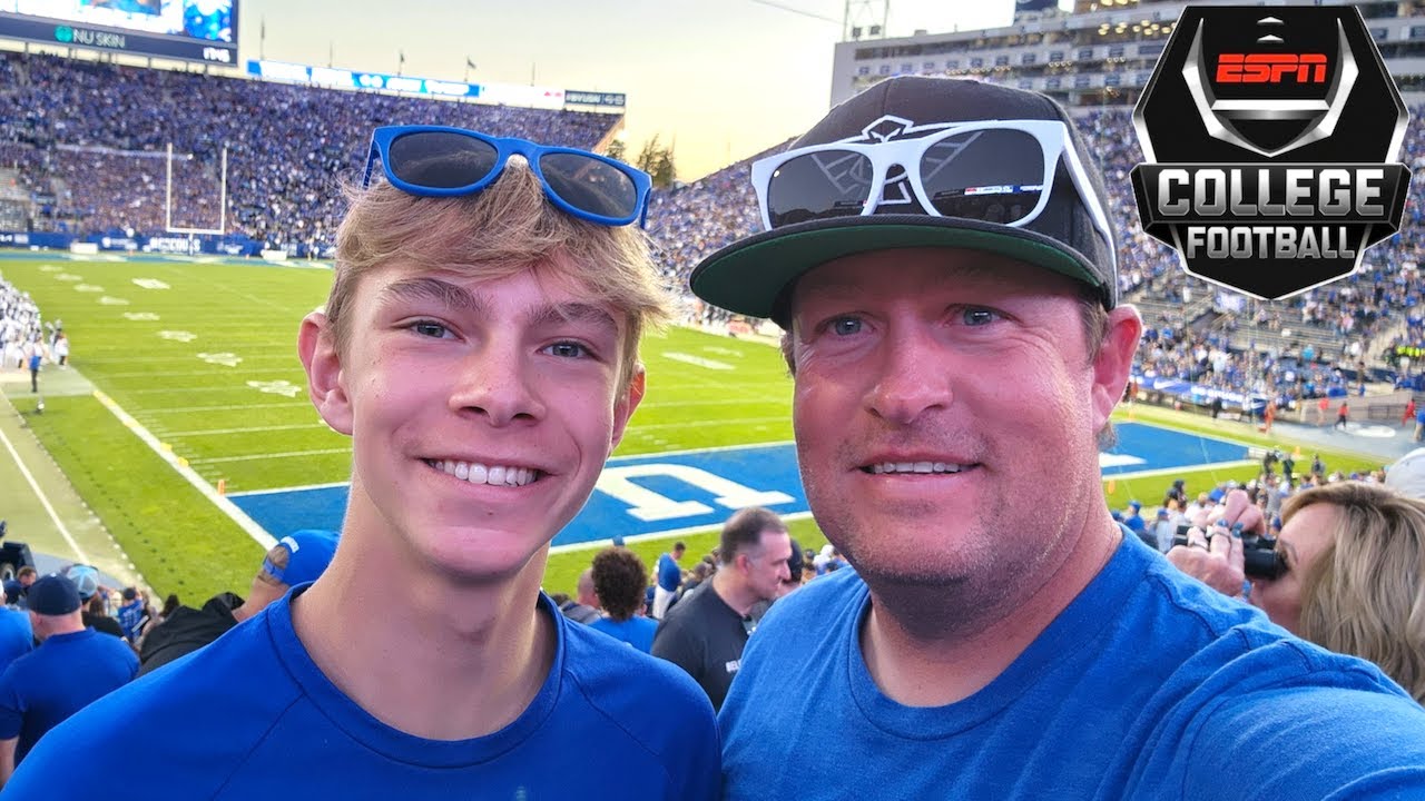 OUR FIRST COLLEGE FOOTBALL GAME OF THE YEAR 🏈 BYU vs TEXAS TECH
