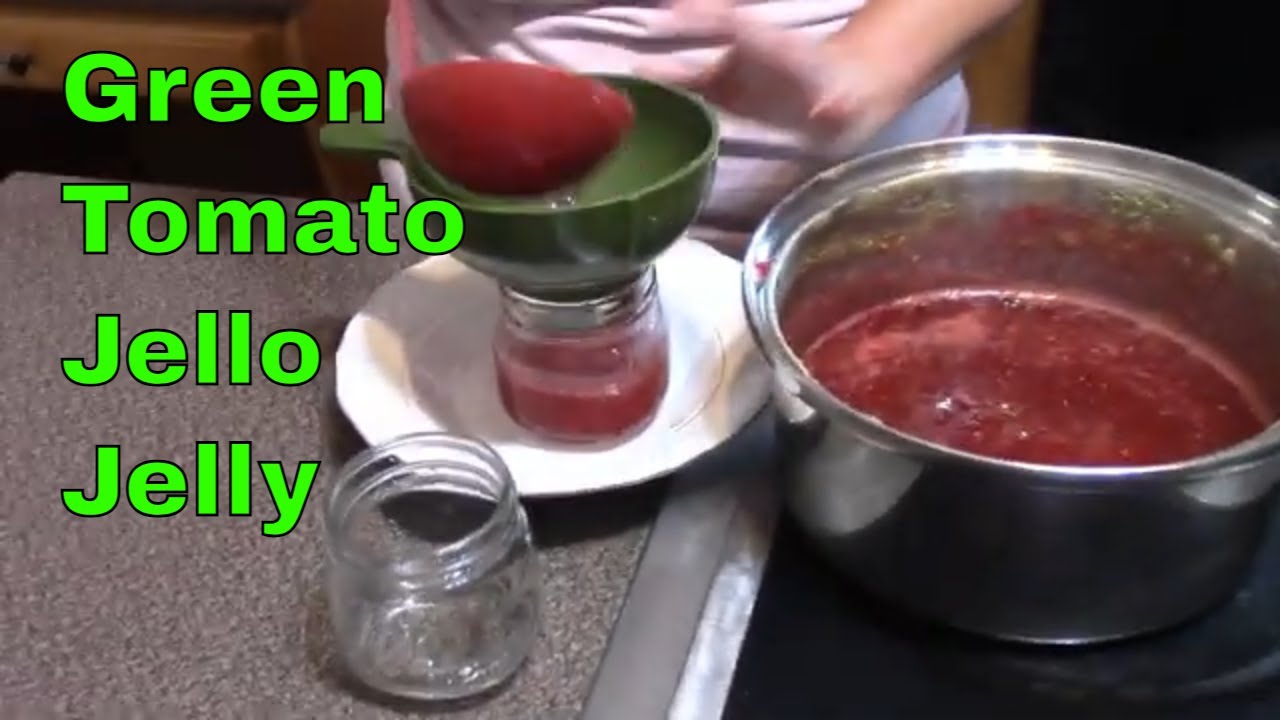 End of season tomatoes ?? Make green tomato jello jelly!!