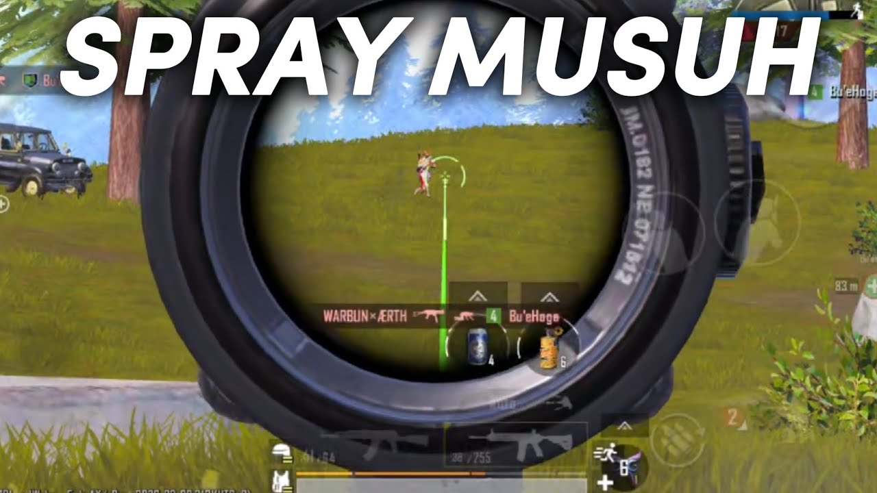 SPRAY MUSUH PAKAI SCOPE X3 !! BEGINI CARANYA !! PUBG MOBILE