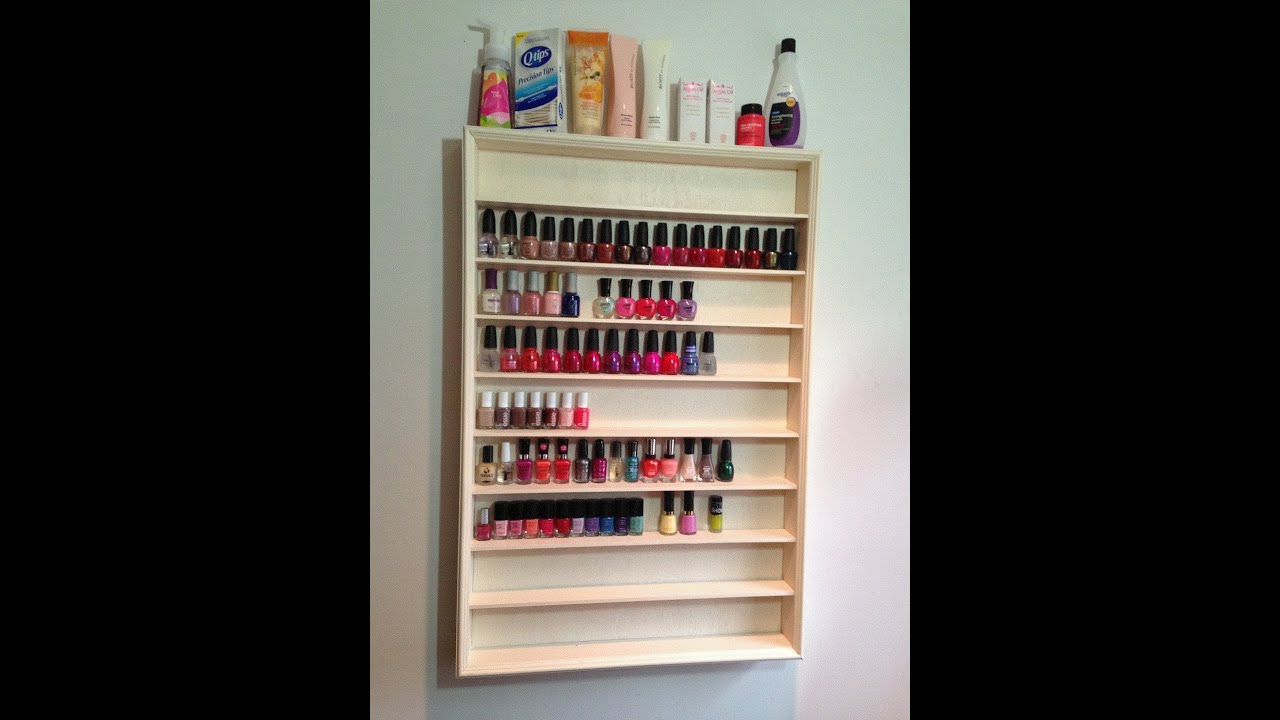 DIY Nail Polish Rack