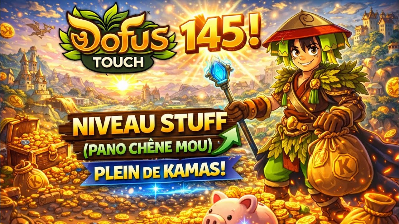 LEVEL 145 & PANOPLIE CHÊNE MOU ! 🔥 Gros FARM et Kamas – Féca From Zéro | Dofus Touch | épisode 13