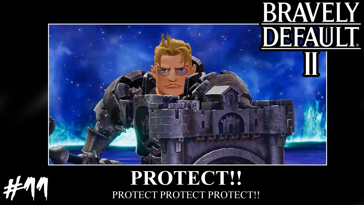 Bravely Default 2 - Boss: Shieldmaster Galahad (Hard Protect Mode)