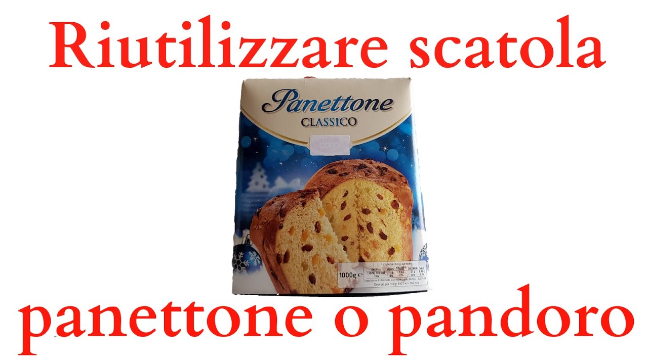3 idee BRILLANTI per RIUTILIZZARE SCATOLE di PANETTONE o PANDORO - riciclo creativo tutorial #92
