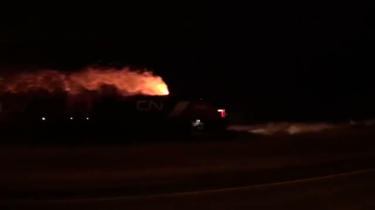 CN Train Blows Turbo in University Park