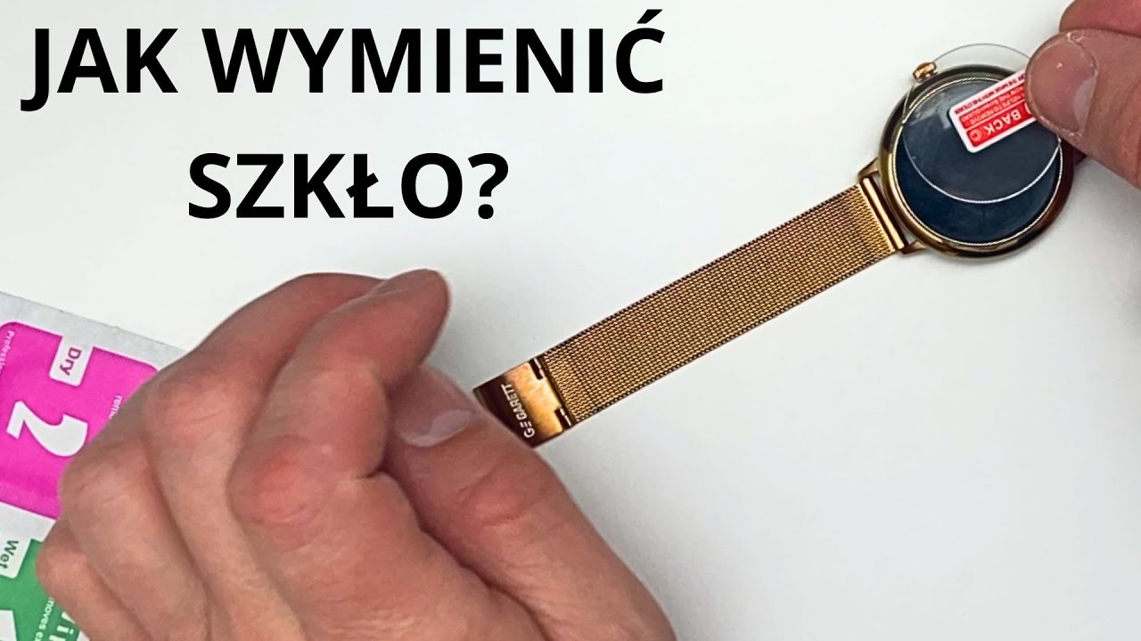 Jak Nakleić Szkło Na Smartwatch? Garett Emma Złoty Jak Działa Ze Szkłem? FT394