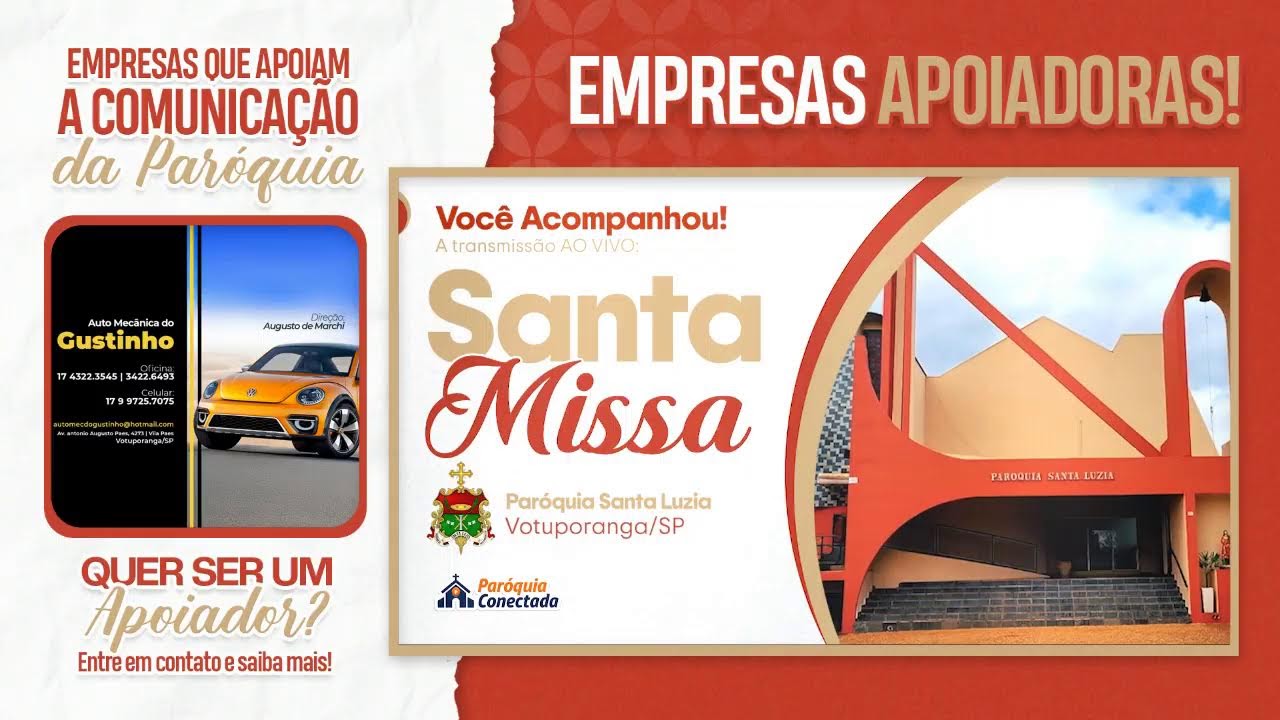 Santa Missa - 3º Domingo da Quaresma - 07.03.2026 - 19h