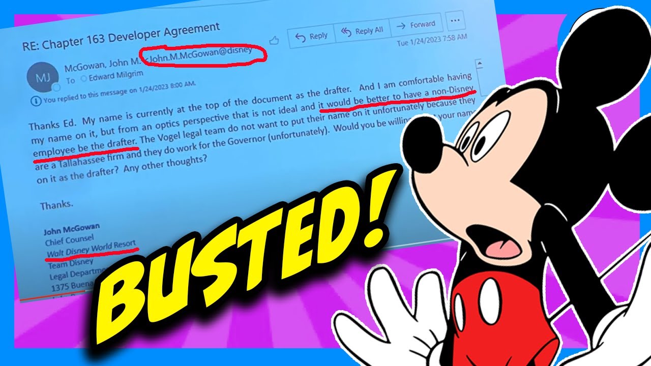 Disney Lawyers Got BUSTED Writing the Reedy Creek Loopholes?!