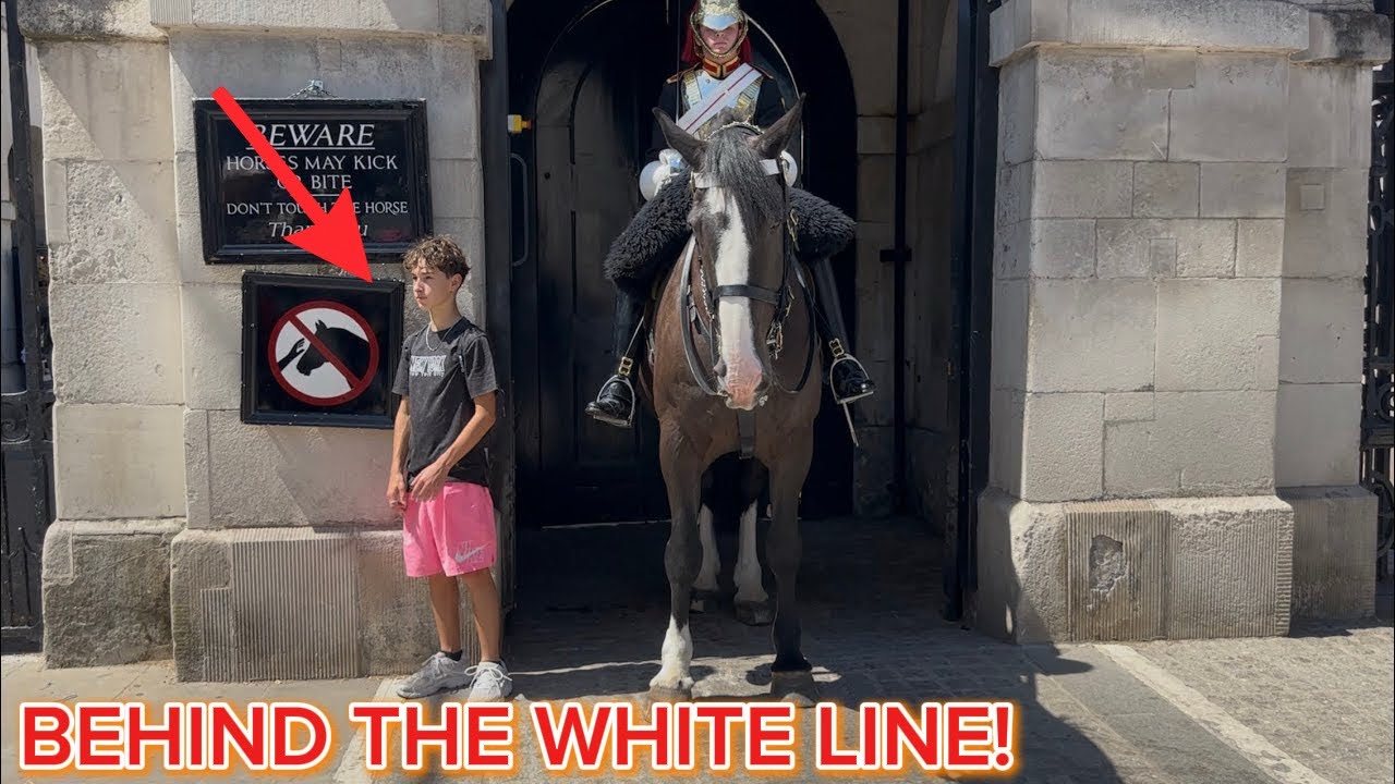 Stand Behind the White Line for Your Safety! ⚠️