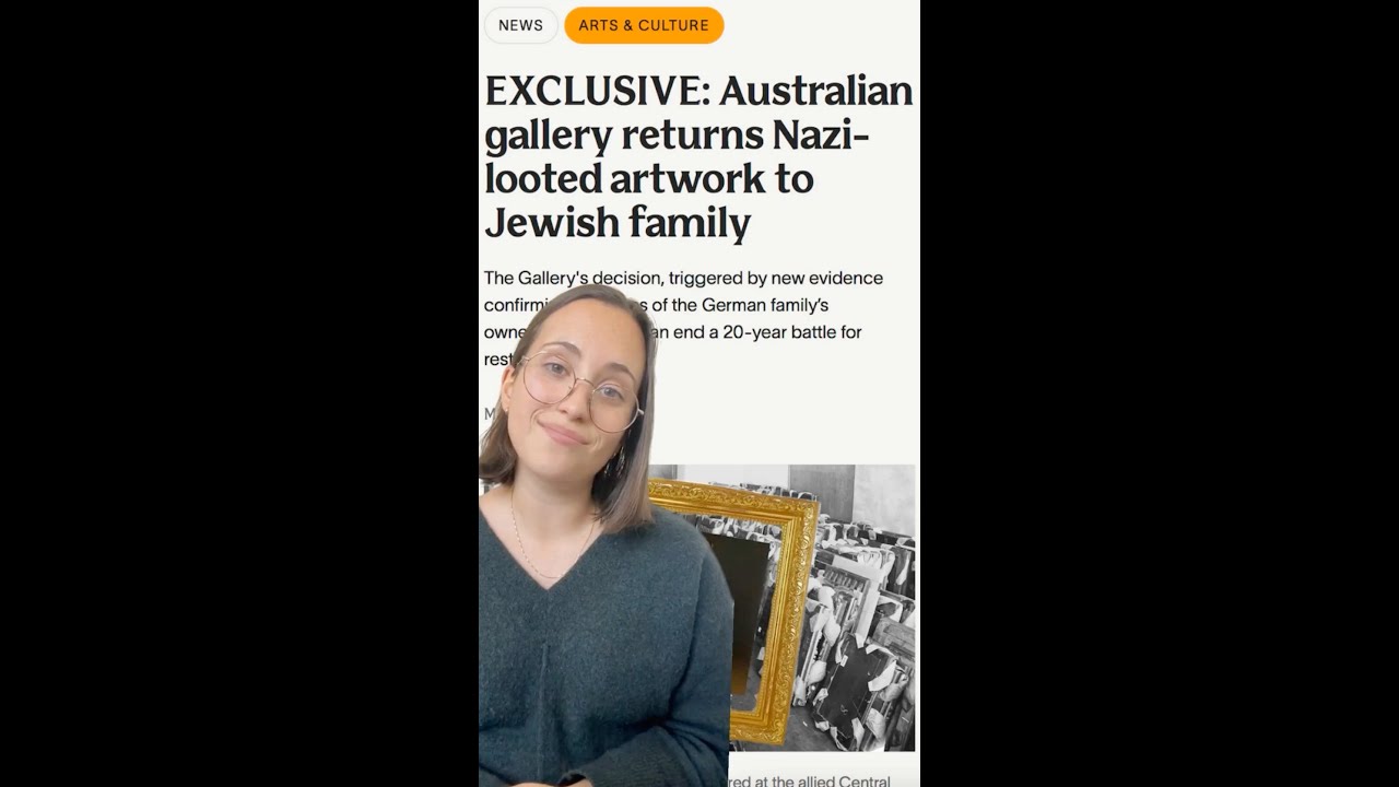 NGV returns Nazi-looted painting to Jewish family after 20-year battle