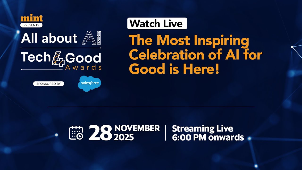 Watch Live | Biggest Stage for AI-Driven Social Impact | Tech4Good Awards