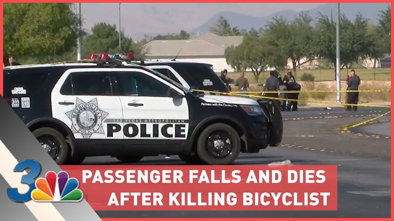 Passenger falls and dies after hanging out of van and killing bicyclist