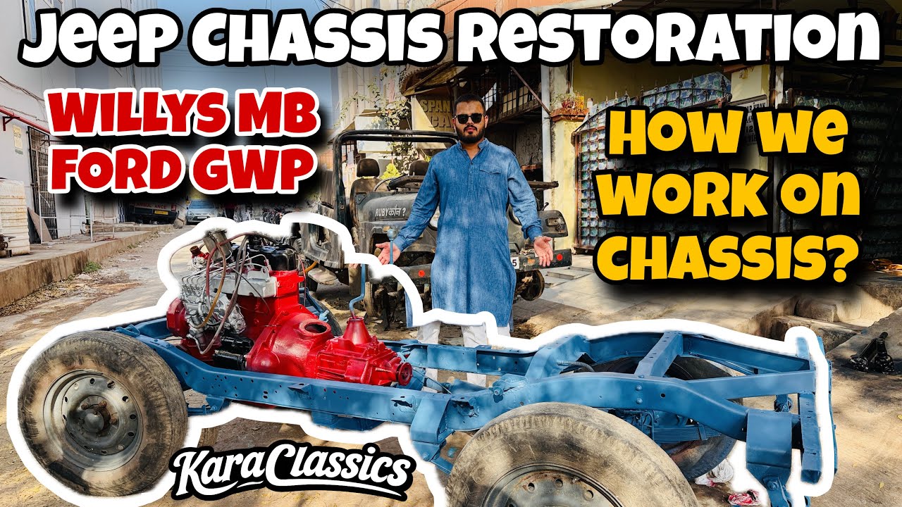 Old Jeep Chassis Restoration | Willys MB Ford GPW Chassis | CJ3B Major Thar| Modified Willys Jeep