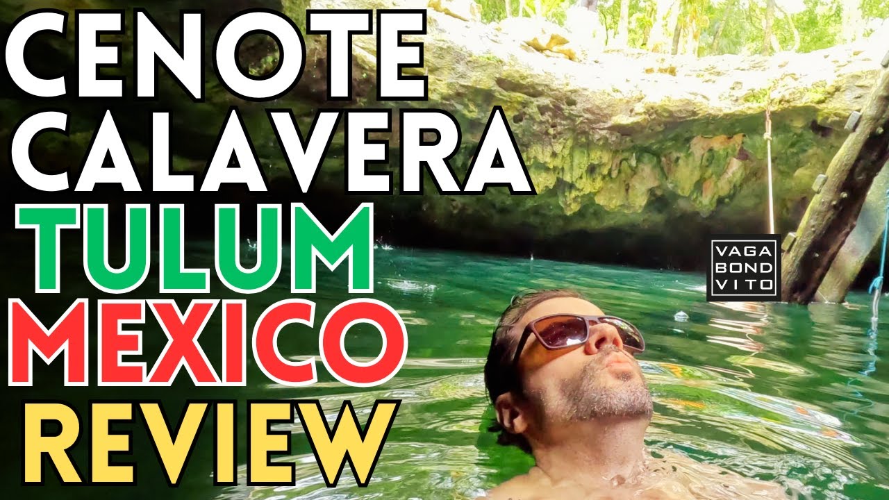 Cenote Calavera Full Tour and Review in Tulum Mexico.  VagaBondVito