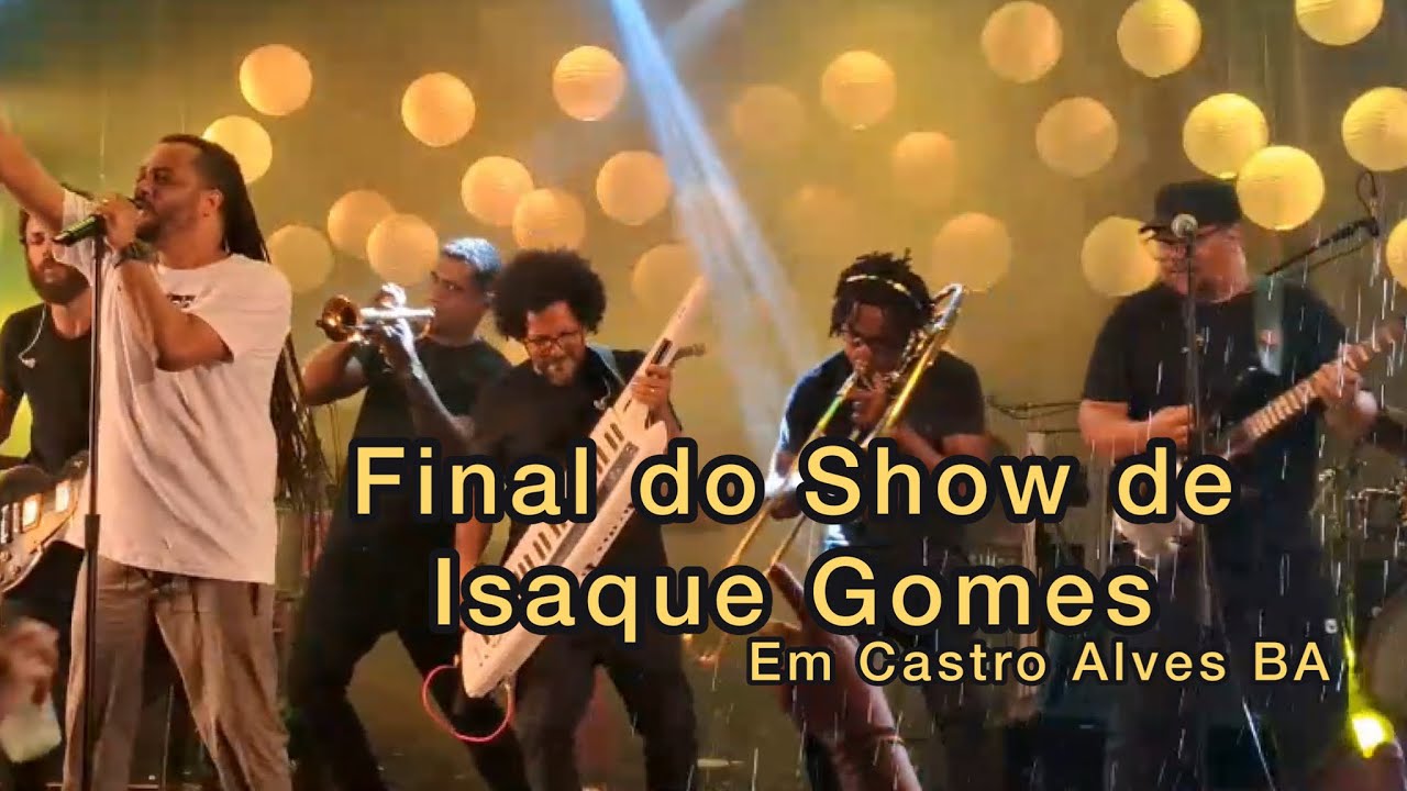 Final do show de Isaque Gomes e todos no maior astral.