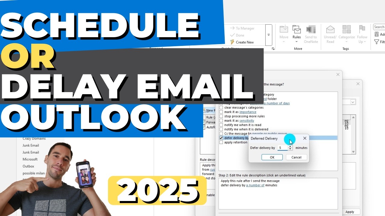 How To Schedule or Delay an Email in Microsoft Outlook (2025)