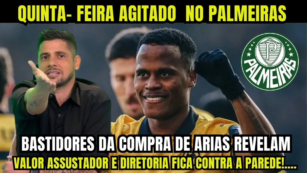 DISPARA AO VIVO! COMENTARISTA DETONA VALORES DE ARIAS NO PALMEIRAS: 