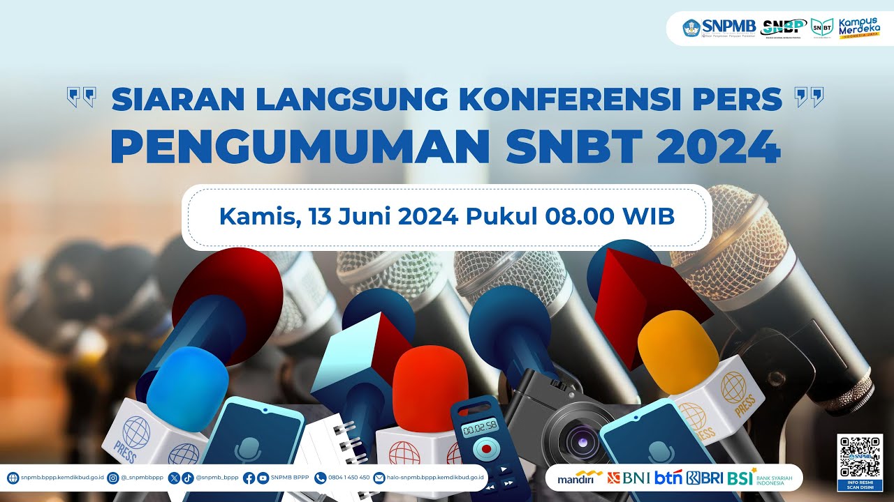 KONFERENSI PERS PENGUMUMAN SNBT 2024