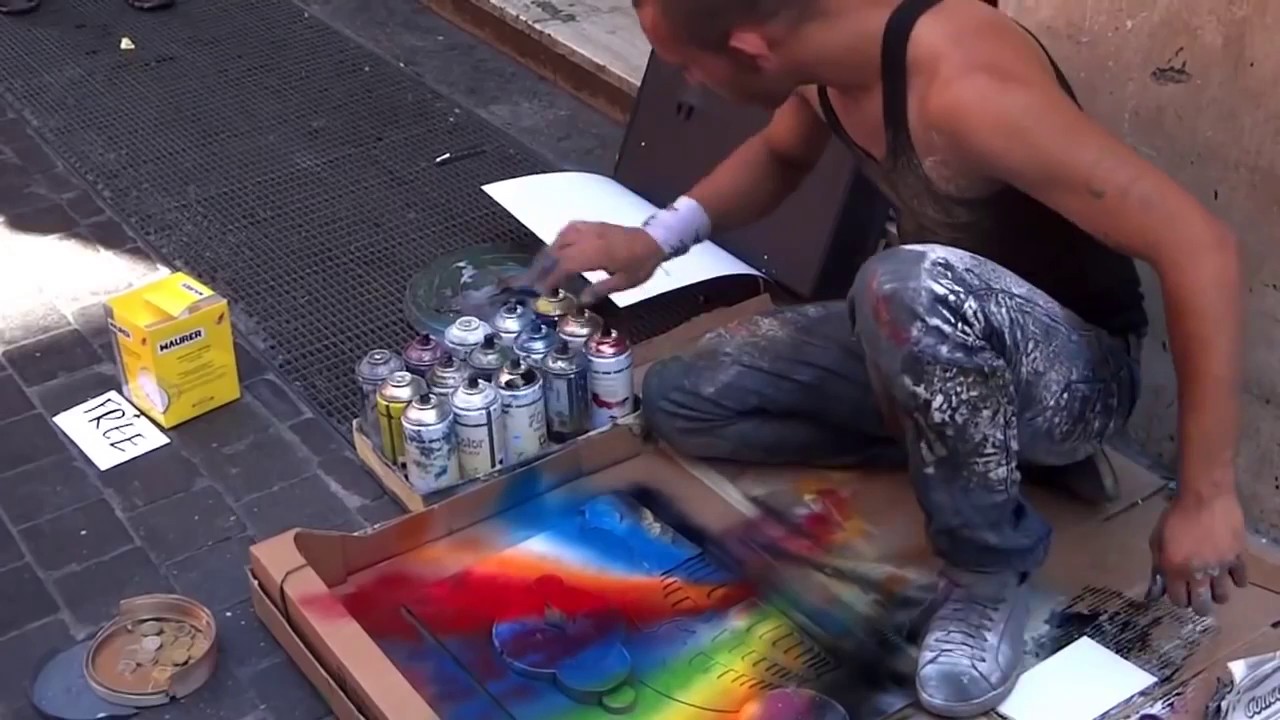 Sembra Stia Disegnando Un Semplice Arcobaleno Ma Il Risultato Finale e Stupefacente