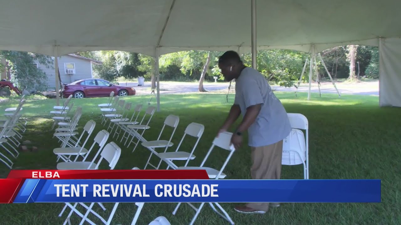 Harris Temple Church of God holds tent revival crusade