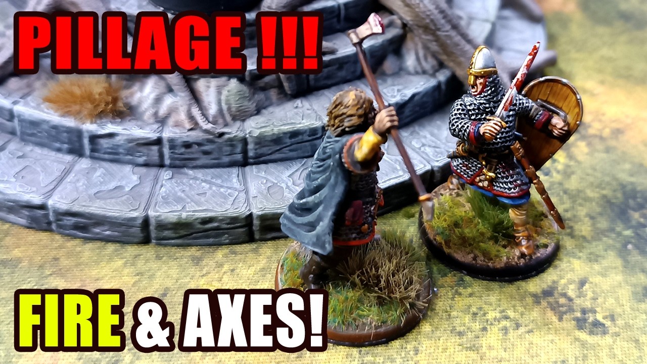 PILLAGE - Battle Report: Vikings vs Normans vs Saxons – My 2nd Pillage Game!