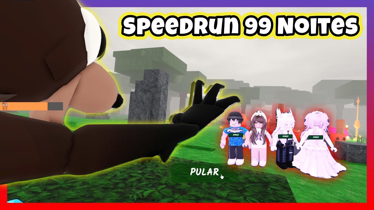 SPEEDRUN OU QUASE Roblox 99 Noites na Floresta