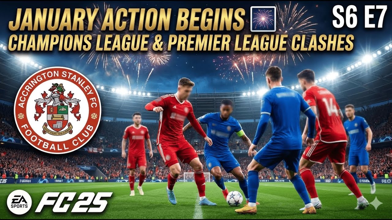 JANUARY ACTION BEGINS 🎆 CHAMPIONS LEAGUE & PREMIER LEAGUE CLASHES | Accrington Stanley RTG S6 E7