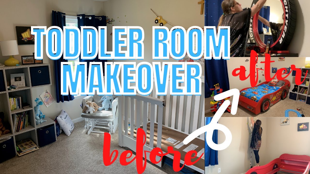 Lightning McQueen Toddler Room Makeover