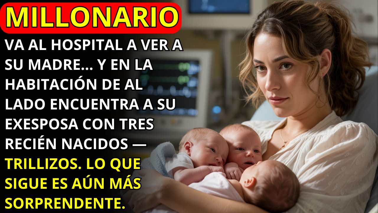 MILLONARIO VA AL HOSPITAL A VER A SU MADRE… Y VE A SU EXESPOSA CON TRILLIZOS EN EL CUARTO DE AL LADO