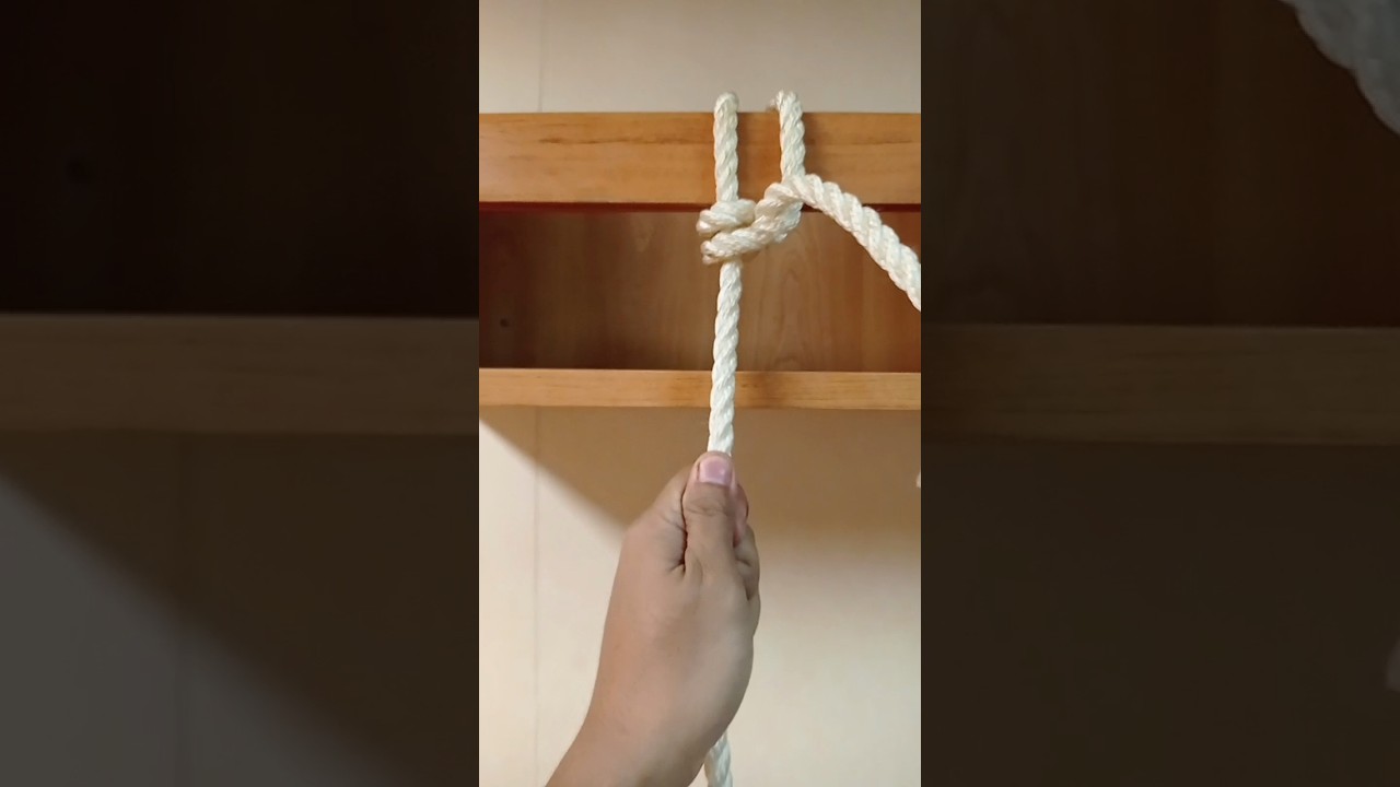 Backhand hitch #knot #knottutorial