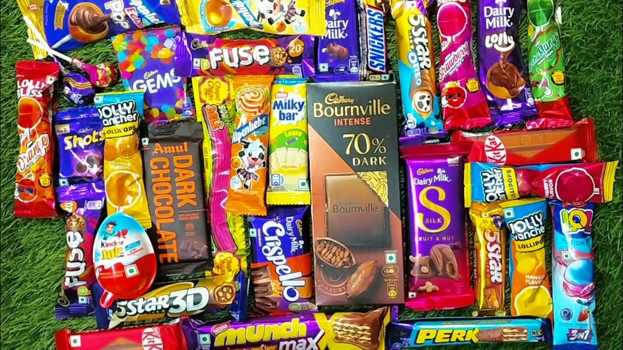 Some Lot's of Candies Satisfying Video Asmr Unboxing Lollipop with Chocolate and candy Cutting | 19
