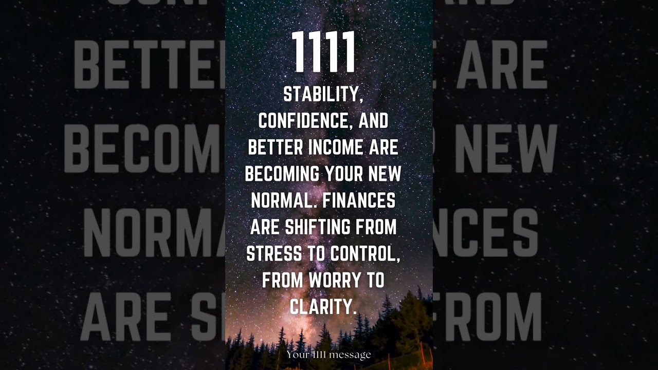 You’re Entering a Stronger Phase of Life | 1111 meaning