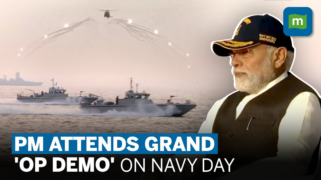Navy Day 2023: Prime Minister Modi Witnessed The Operational Demonstration By Indian Navy Ships