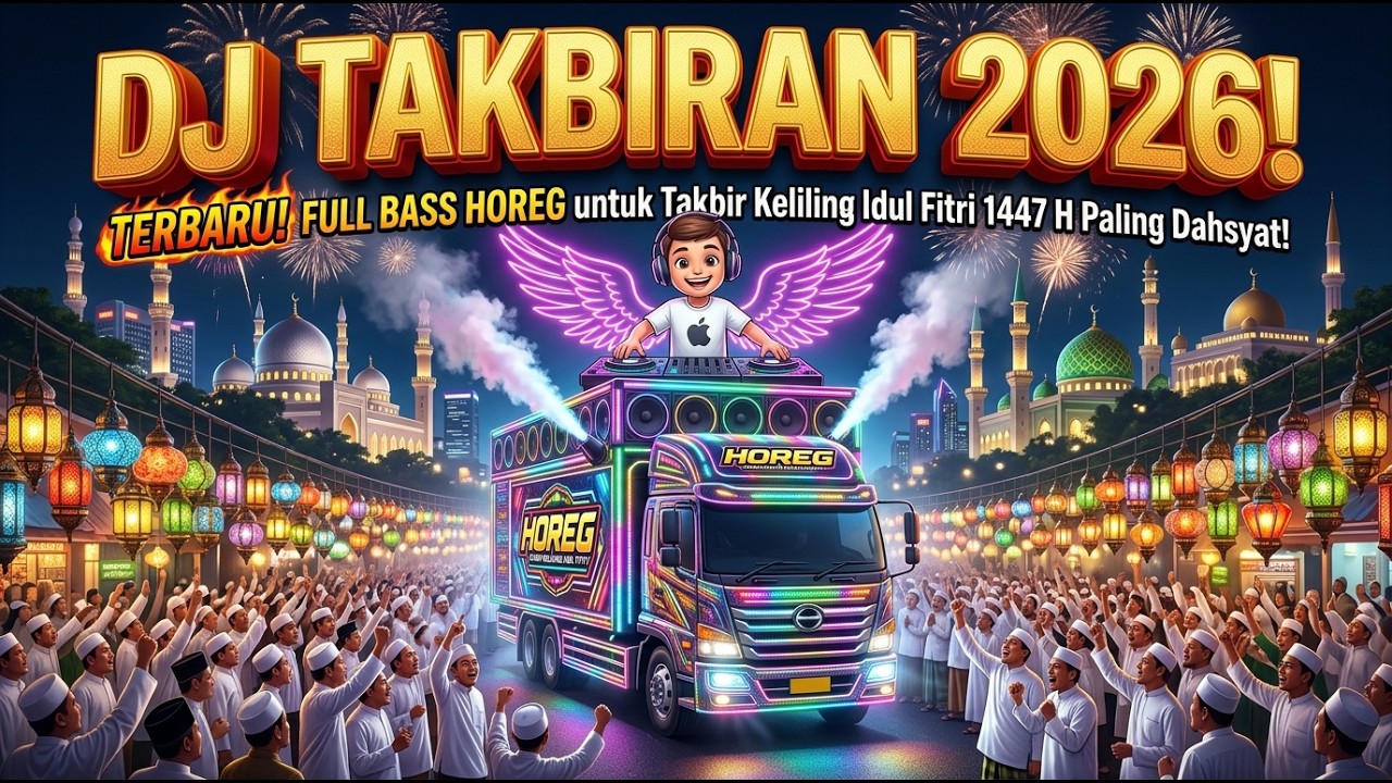 DJ TAKBIRAN 2026 TERBARU! FULL BASS HOREG untuk Takbir Keliling Idul Fitri 1447 H Paling Dahsyat