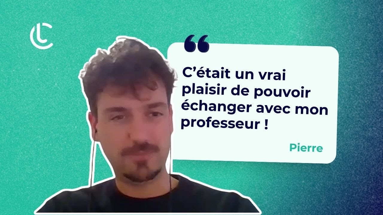 Rencontrez Pierre, élève au Cercle des Langues