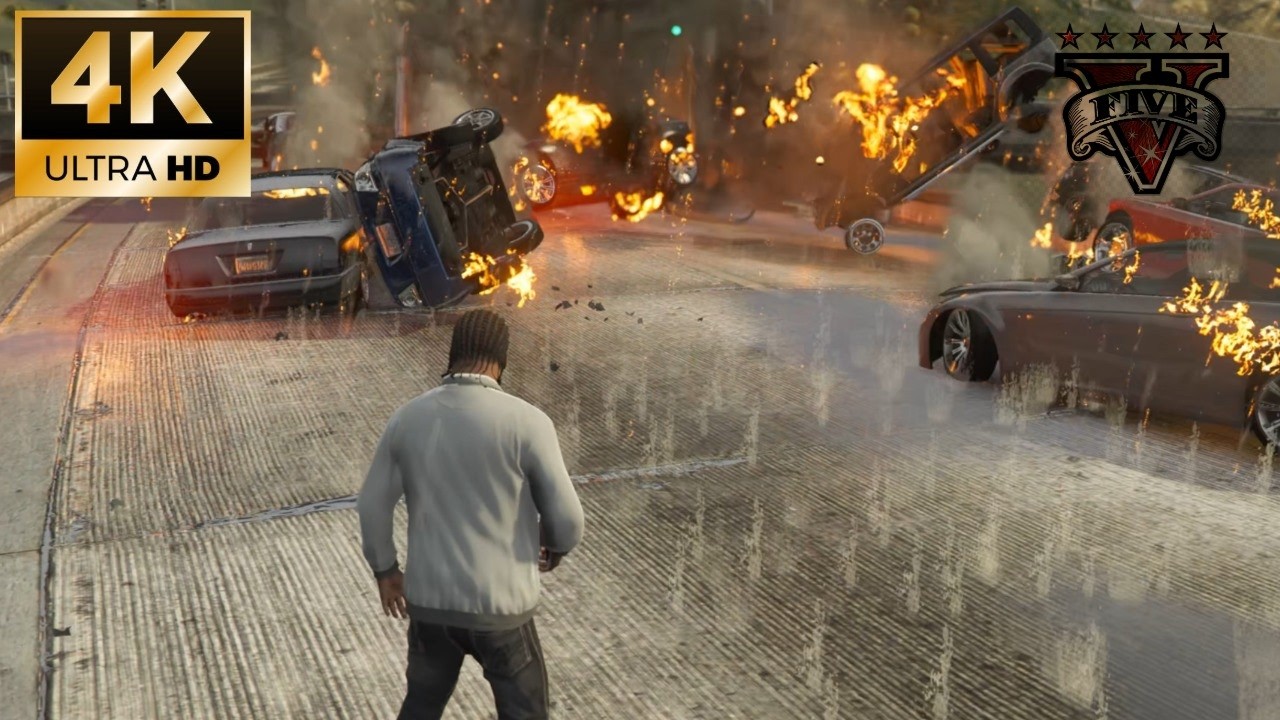 GTA V  DESTRUCTION CHAOS  || 4K 60FPS PC GAMEPLAY