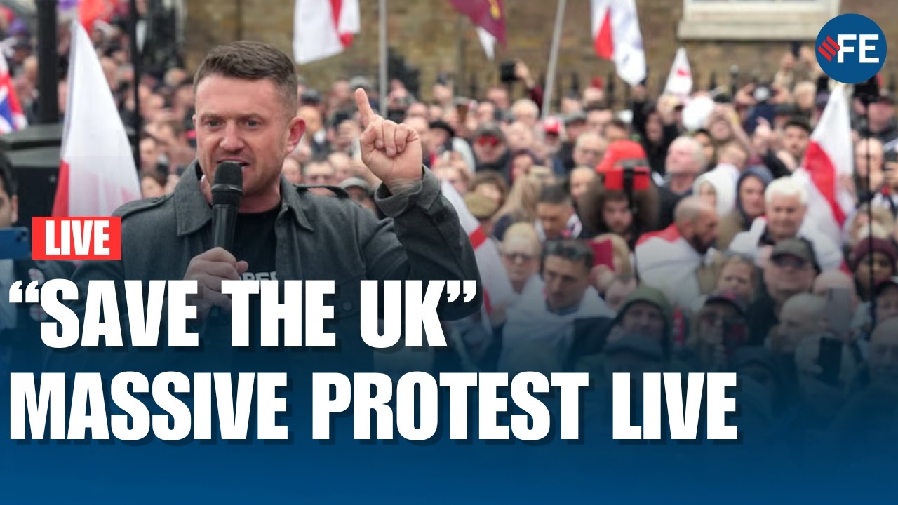Tommy Robinson LIVE: Unite the Kingdom Rally London 2026 Full Speech & March