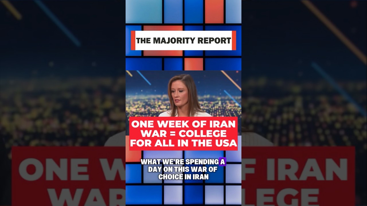 One week's worth of Iran war expenses could have paid for college for all Americans.