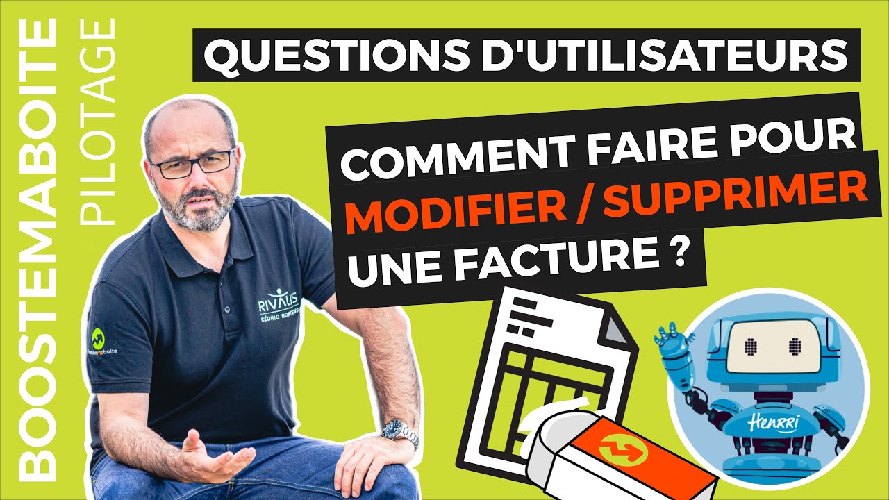 Comment modifier ou supprimer une facture dans Henrri ? Henrri logiciel devis facture gratuit
