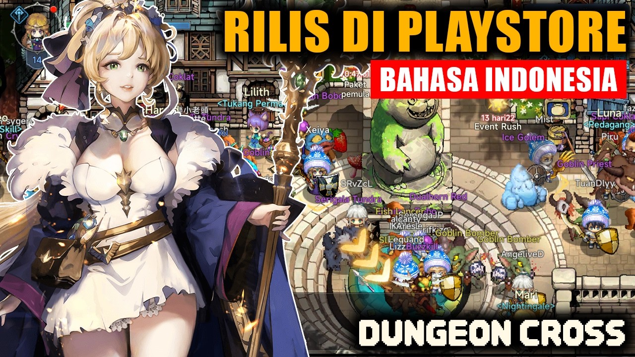Rame Banget Buset! Akhirnya Rilis di Playstore Indonesia! - Dungeon Cross (Android)