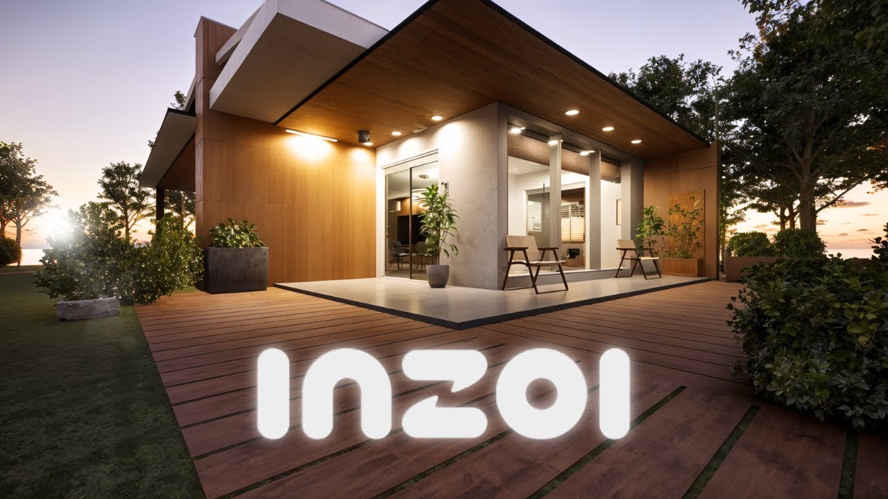 inZoi (early access) - Modern House  - Speed Build (ASMR)